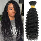 Human Braiding Hair Deep Wave Bulk for Braiding No Weft Deep Curly Braiding Hair for Boho Braids Brazilian Virgin Human Hair