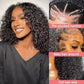 Luvkiss 200% Density HD 13x4 Lace Curly Bob Wigs 5x5 Lace Closure Loose Deep Wave Lace Front Human Hair Wig 100% Remy Human Hair