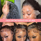 Luvkiss 200% Density HD 13x4 Lace Curly Bob Wigs 5x5 Lace Closure Loose Deep Wave Lace Front Human Hair Wig 100% Remy Human Hair