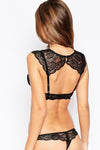 Shoulder Detail Lace Underwire Bralet